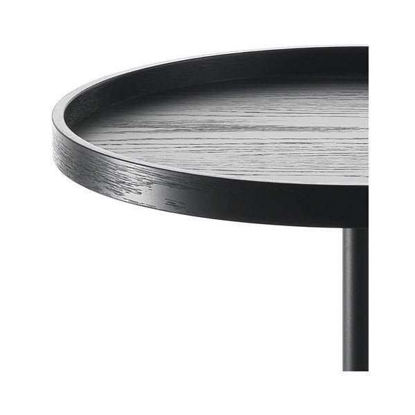 Tomasucci Ambrogio juodas šoninis staliukas, ⌀ 46 cm-image-2