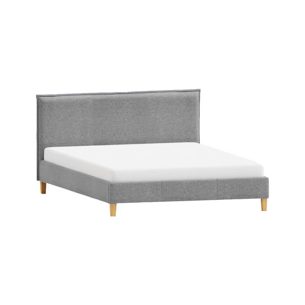 Viengulė lova audiniu dengta su lovos grotelėmis 90x200 cm Tina – Ropez