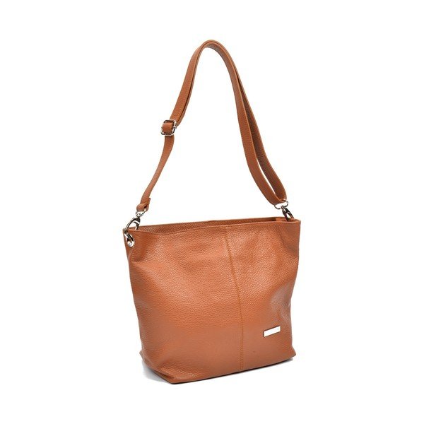 Rudos spalvos odinė rankinė Luisa Vannini Ginata-image-2