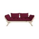 Išlankstoma sofa Karup Design Bebop Natural Clear/Bordeaux