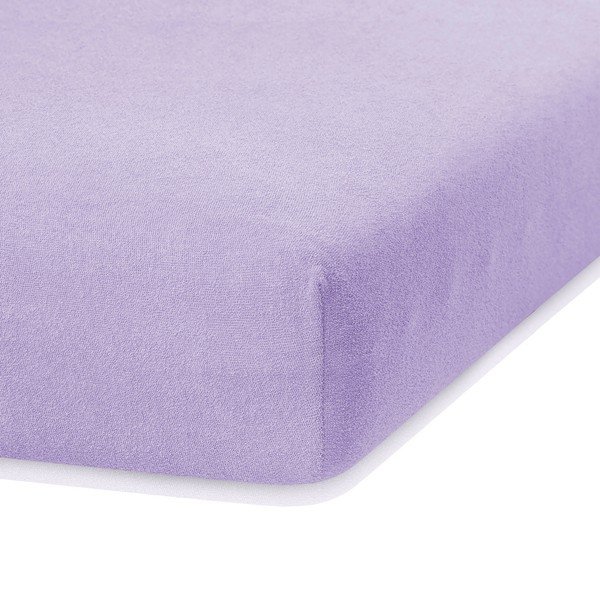 AmeliaHome Ruby Siesta violetinės spalvos elastinga paklodė dvivietei lovai, 200/220 x 200 cm-image-2