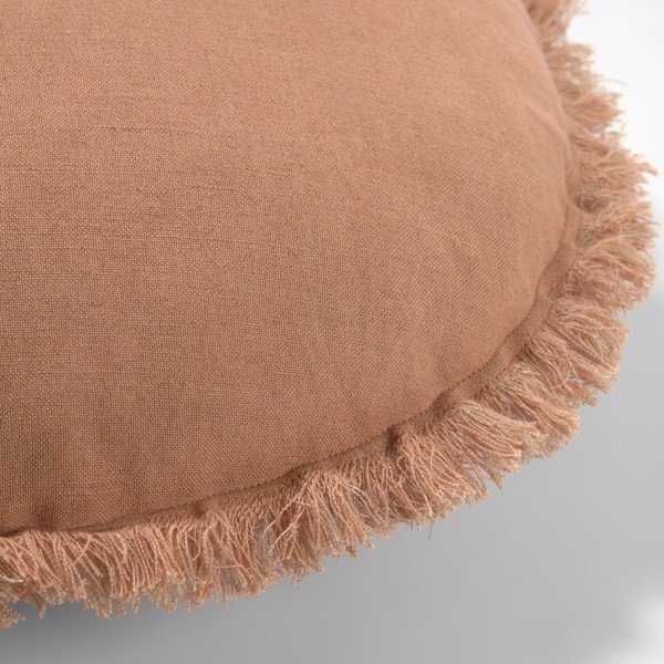 Rudas pagalvės užvalkalas Kave Home Clarice, skersmuo 45 cm-image-1