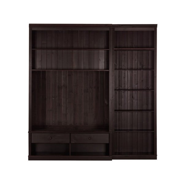 Iš pušies masyvo TV spintelių komplektas rudos spalvos 214x223 cm Anita – Støraa