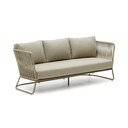 Khaki spalvos iš plieno sodo sofa Saconca – Kave Home