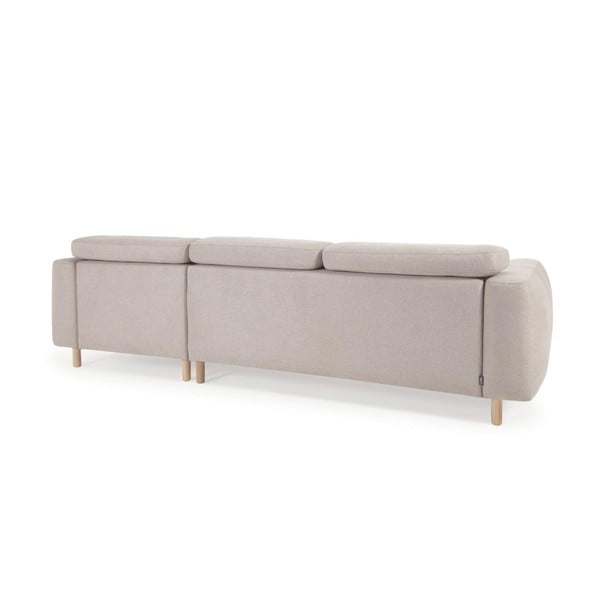 Smėlio spalvos kampinė sofa (dešinysis kampas) Singa - Kave Home-image-4