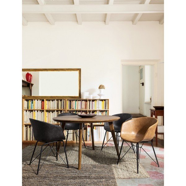 Tamsiai pilkos spalvos iš audinio valgomojo kėdė Warhol – Bizzotto-image-1