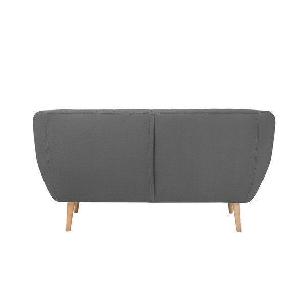 Pilka aksominė sofa Mazzini Sofos Sardaigne, 158 cm-image-4