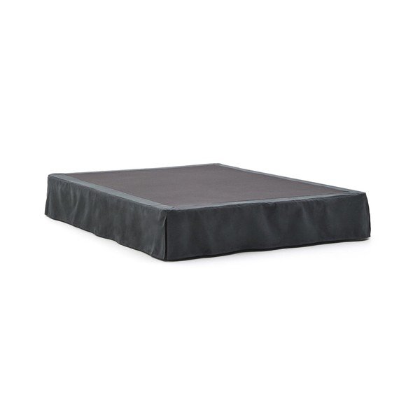 Antracito spalvos dvigulė lova audiniu dengta 150x190 cm Jaira – Kave Home