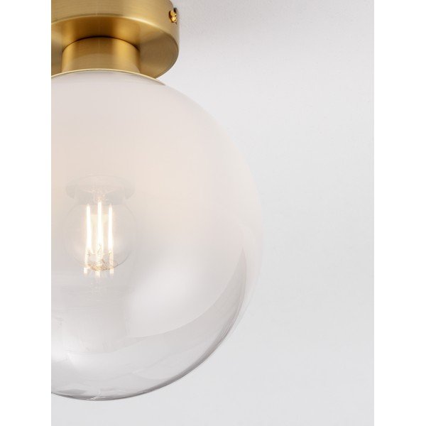 Baltos spalvos/auksinės spalvos iš stiklo lubinis šviestuvas Vita – Nova Luce-image-1