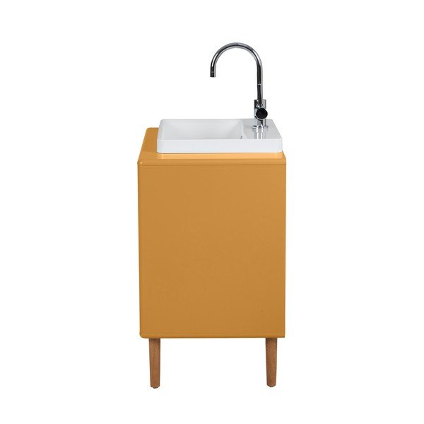 Pakabinama spintelė po kriaukle garstyčių spalvos 80x62 cm Color Bath – Tom Tailor-image-3