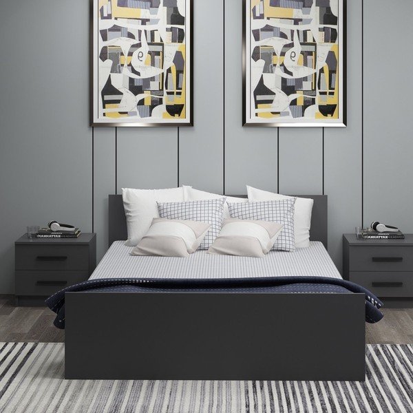 Dvigulė lova antracito spalvos 160x200 cm Kale – Kalune Design-image-3