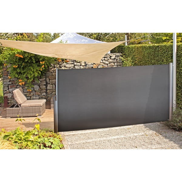 Pilkas metalinis balkono ekranas 300x160 cm - Garden Pleasure-image-1