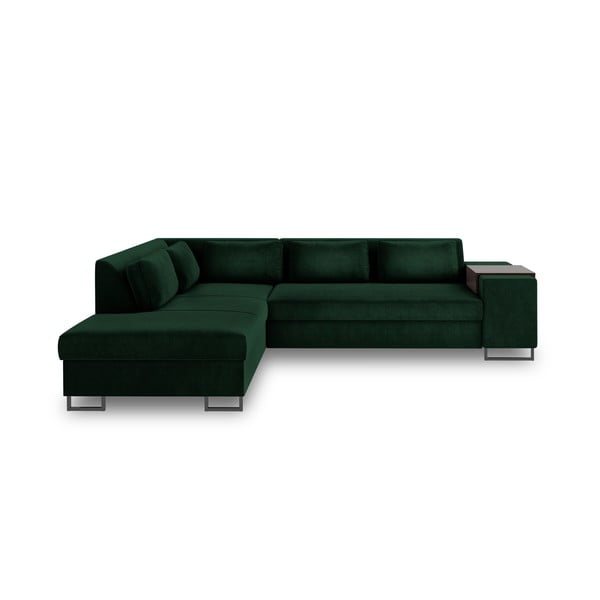 Žalioji sofa lova Cosmopolitan Design San Diegas, kairysis kampas