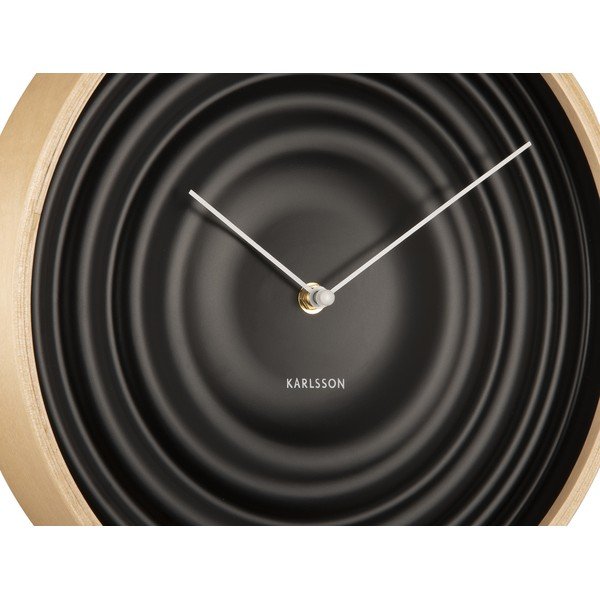Juodas sieninis laikrodis Karlsson Ribble, ø 31 cm-image-4
