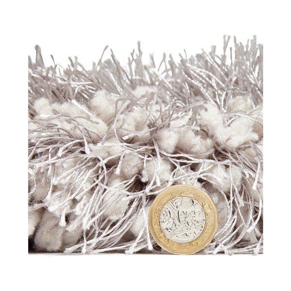 Pilkas rankomis siūtas kilimas Think Rugs Montana Puro Silver, 80 x 150 cm-image-2