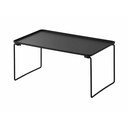 Juodos spalvos iš metalo papildoma virtuvės lentyna 41x24 cm Tower – YAMAZAKI