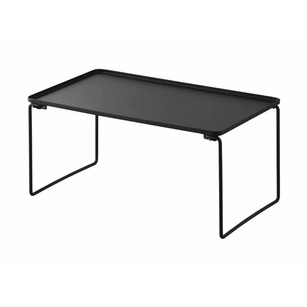 Juodos spalvos iš metalo papildoma virtuvės lentyna 41x19 cm Tower – YAMAZAKI
