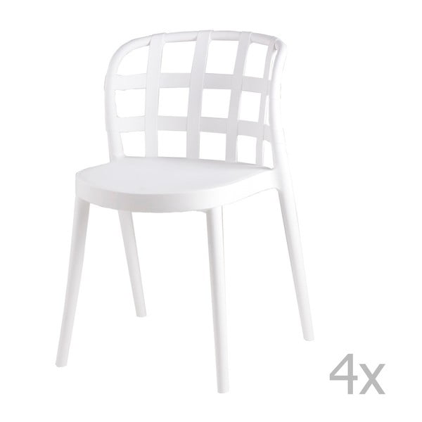 4 baltų valgomojo kėdžių komplektas "sømcasa Gina