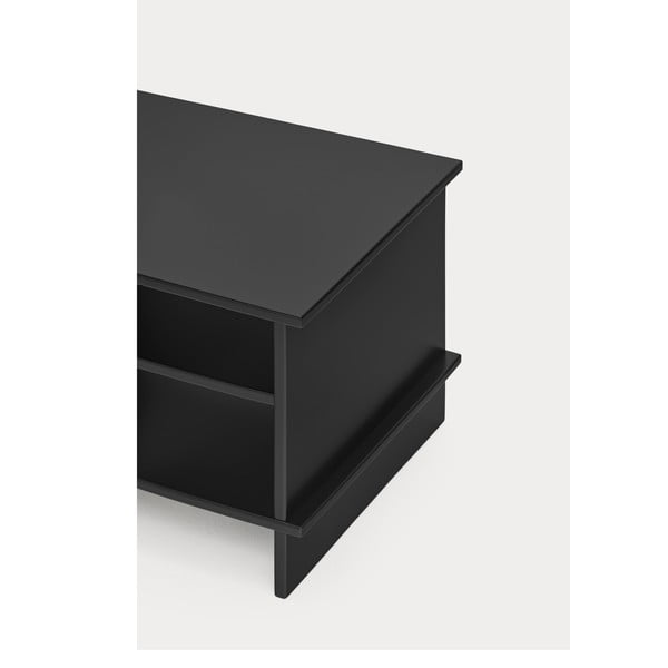 Naktinis staliukas juodos spalvos su lentynomis Inari – Teulat-image-4