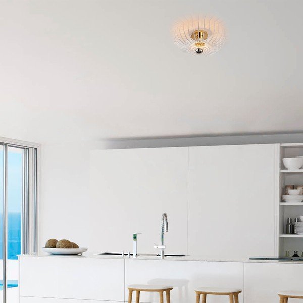 Lubinis šviestuvas baltos spalvos ø 36 cm Aspendos – Opviq lights-image-2