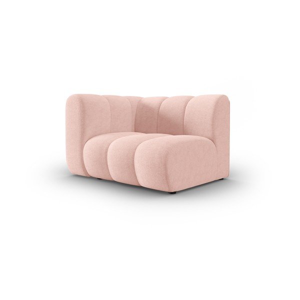 Modulinė sofa rožinės spalvos (su kairiuoju kampu) Lupine – Micadoni Home-image-2