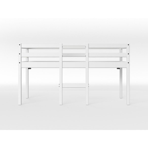 Balta pakelta lova iš pušies medienos Flexa White, 70 x 160 cm-image-1