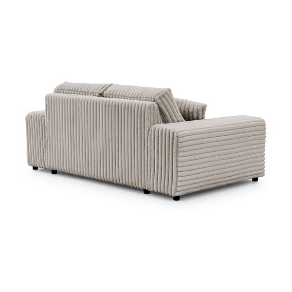 Šviesiai pilkos spalvos iš kordinio velveto sofa 178 cm Justin – Ropez-image-3