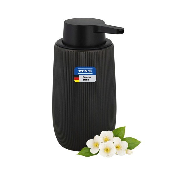 Juodos spalvos iš plastiko muilo dozatorius 400 ml Fablo – Wenko-image-3
