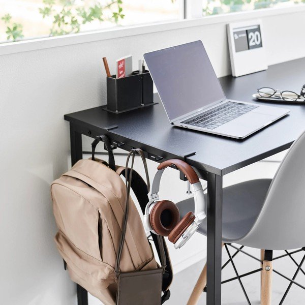 Reguliuojamas matinės juodos spalvos iš plieno kablys Tower – YAMAZAKI-image-2