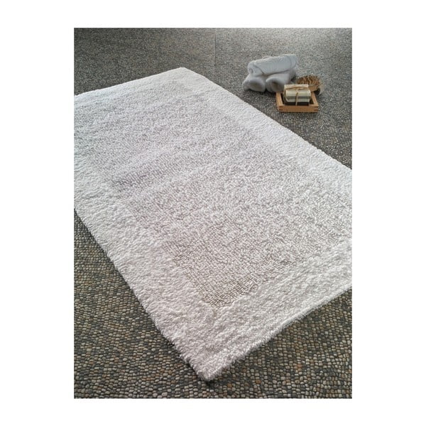 Baltas medvilninis vonios kilimėlis Confetti Bathmats Natura Heavy, 55 x 60 cm
