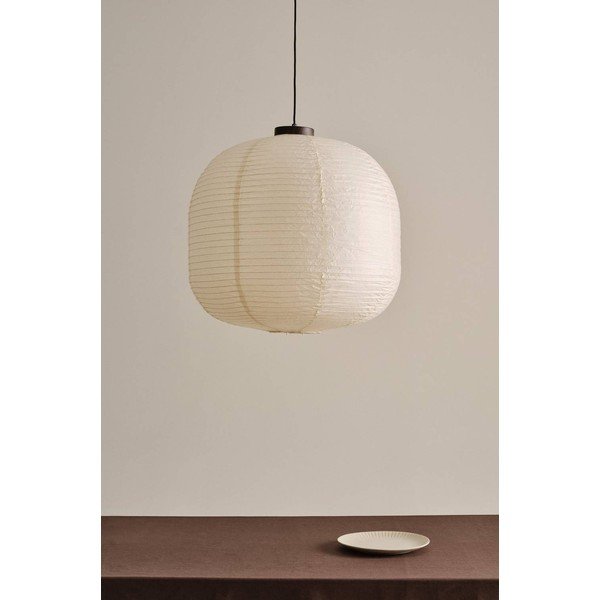 Smėlio spalvos iš popieriaus kabantis šviestuvas ø 65 cm Selma – Jotex-image-2