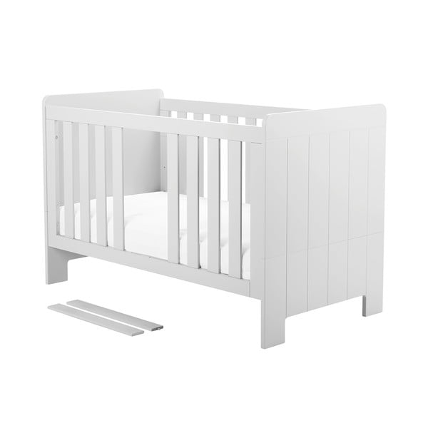 Balta reguliuojama vaikiška lova Pinio Calmo, 140 x 70 cm-image-3