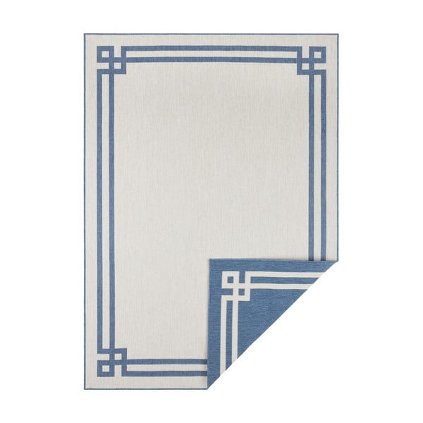 Mėlynos ir kreminės spalvos lauko kilimas NORTHRUGS Manito, 200 x 290 cm