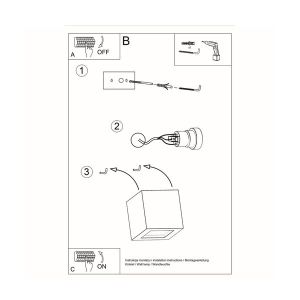 Sieninė lempa juodos spalvos Leo – Sollux-image-4