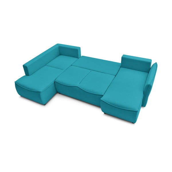 Sulankstoma kampinė sofa turkio spalvos (su kairiuoju kampu) Leon – Bobochic Paris-image-4