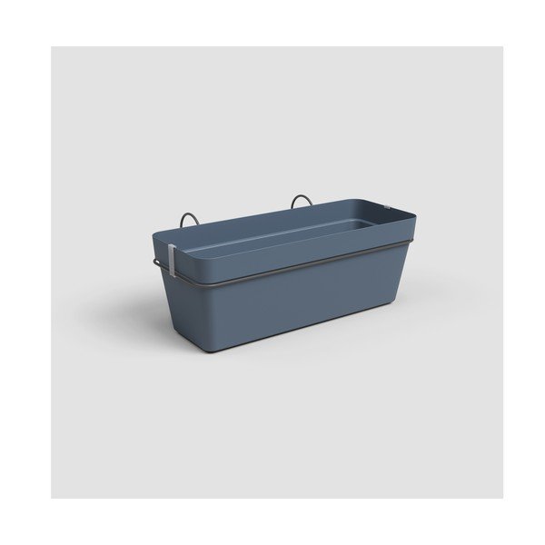 Iš perdirbto plastiko pakabinamas ir sieninis/su savaiminio laistymo funkcija vazonas gėlėms 50 cm Capri – Artevasi-image-1
