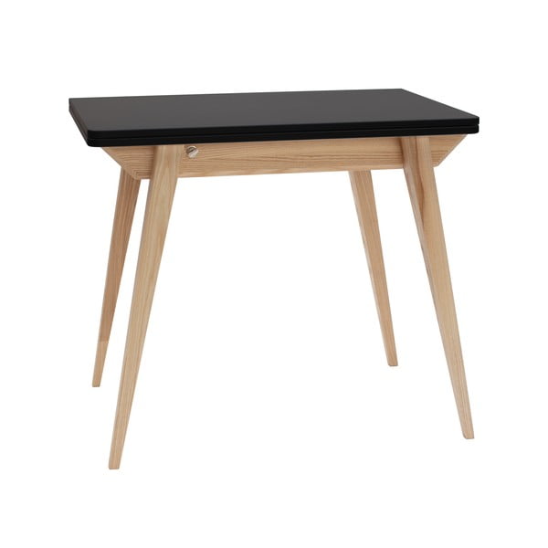 Sulankstomas valgomojo stalas su juodu stalviršiu 65x90 cm Envelope - Ragaba