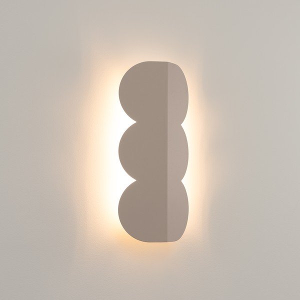 Taupe spalvos iš aliuminio sieninė lempa BISCUIT – Thoro-image-1