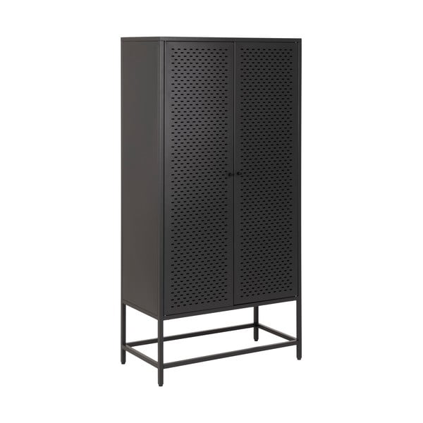 Iš metalo drabužių spinta juodos spalvos 80x160 cm Newcastle – Actona-image-2