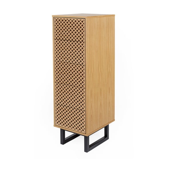 "Woodman Camden Diamond" ąžuolinė komoda, 40 x 123 cm-image-1