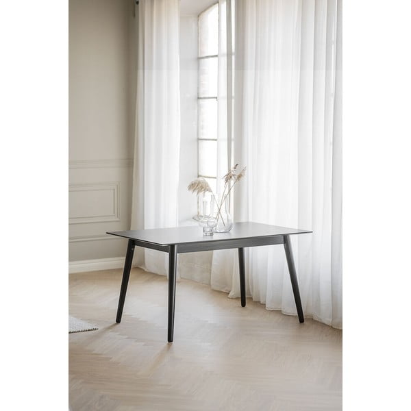 Juodas pietų stalas Rowico Lotta, 140 x 90 cm-image-2