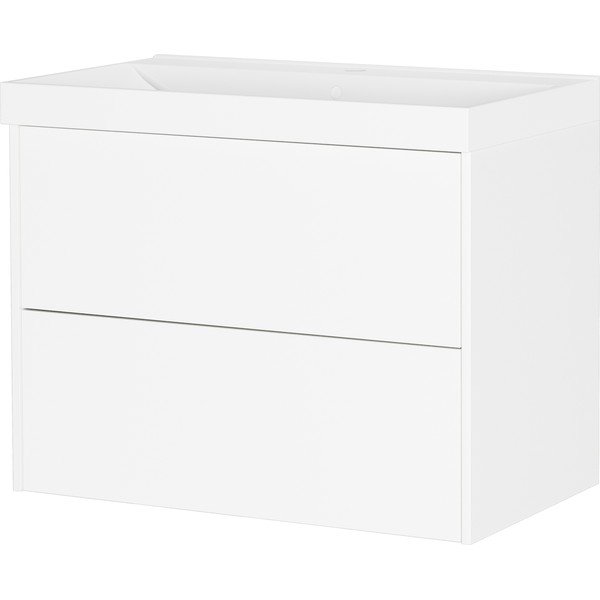 Baltos spalvos matinis pakabinama spintelė po kriaukle 81x65 cm Bodera – Germania