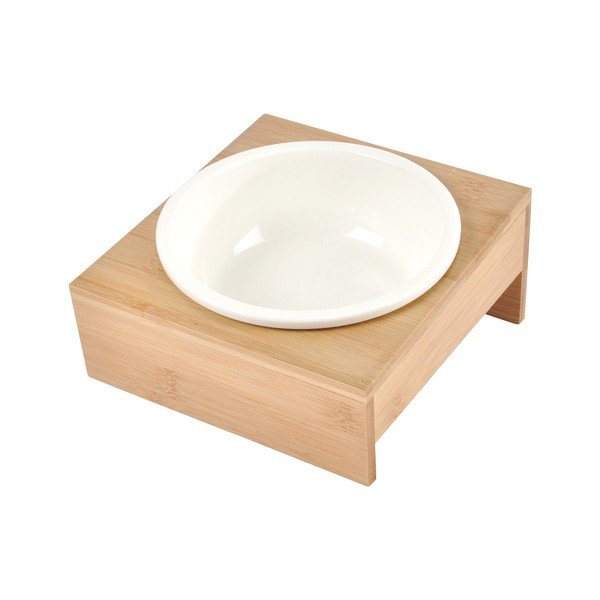 Iš bambuko dubuo su pagrindu šuniui ø 16 cm – Love Story