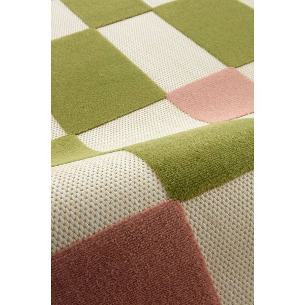 Žalios spalvos/rožinės spalvos lauko kilimas 80x150 cm Valma – Jotex-image-3