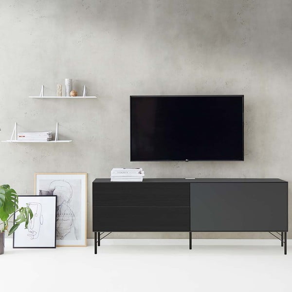 Atsarginė juoda metalinė koja spintoms Mistral & Edge by Hammel - Hammel Furniture-image-1