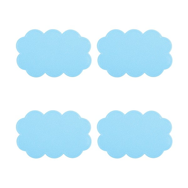 Vaikiški neslystantys kilimėliai 4 vnt. vonioms 9x14,5 cm Nuages – MSV