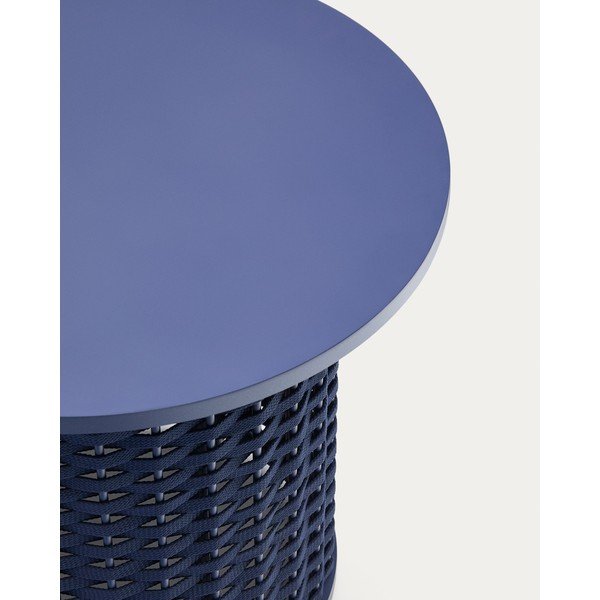 Iš metalo apvalios formos sodo šoninis staliukas ø 50 cm Sedalis – Kave Home-image-4