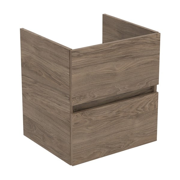 Pakabinama spintelė po kriaukle natūralios spalvos iš riešutmedžio 50x55 cm Eurovit+ – Ideal Standard-image-1