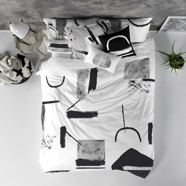 Medvilninis antklodės užvalkalas Blanc Shapes, 200 x 200 cm-image-2