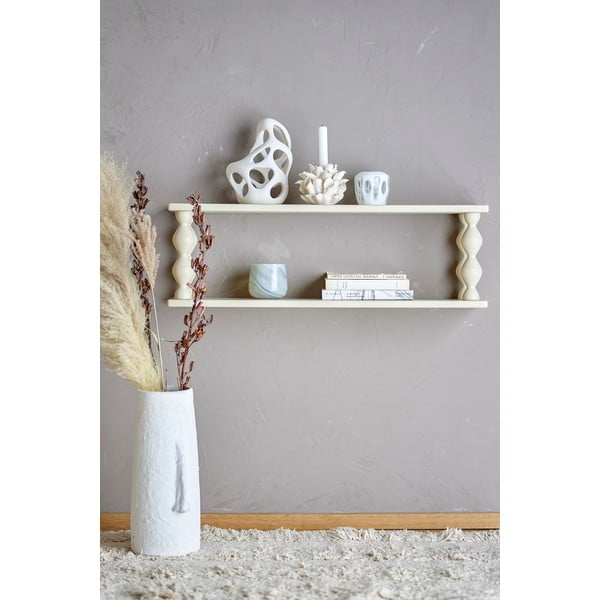 Baltos spalvos kelių aukštų sieninė lentyna 80 cm Salino – Bloomingville-image-1